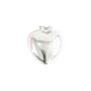 Dije Corazón Liso Hueco Mediano Amor Regalo Plata Ley 925