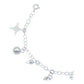Pulsera Ajustable Nudo De Bruja Amuleto Cascabel Plata S925 Plateado 6 Cm 18 Cm
