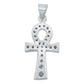Dije Cruz Egipcia Ankh Llave De La Vida Zirconias Plata 925