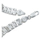 Pulsera Rolo Gruesa Santa Muerte Grande Zirconias Plata 925