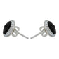 Juego De Cristal Dije Aretes Cadena Mujer Regalo Plata 925