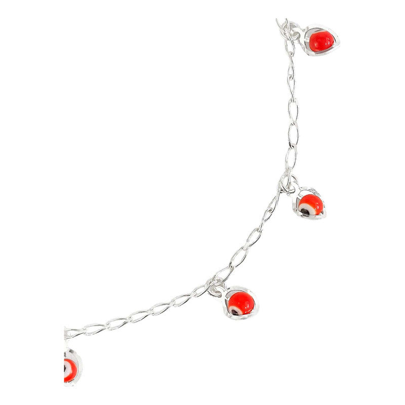 Pulsera Ojo Turco Suerte Colores Regalo Mujer Plata Ley 925