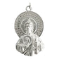 Dije Medalla Torso San Judas Tadeo Zirconias Plata S925 4 Cm