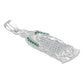 Dije Virgencita Guadalupe Zirconias Regalo Plata 925 3.6 Cm