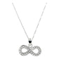 Collar Infinito Mujer Zirconias Amor Regalo Plata 925