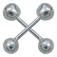Arete Broquel Dormilona Bola Bebe Agujerar 2.5 Mm Plata 925 2.5 Mm