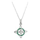 Dije Nudo Bruja Plata Solida 925 + Cadena 45 Cm Plata S925