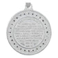 Dije Medalla Doble Vista San Judas Oración Zirconia Plata925