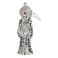 Dije Medalla Gigante Santa Muerte Con Zirconias En Plata 925