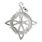 Dije Nudo De Bruja Celta Fases Lunares Zirconias Plata 925