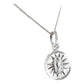 Collar Medalla Diamantada Virgen Guadalupe Plata Ley 925 52053
