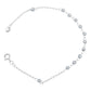 Pulsera Misterio Facetada San Benito Bolas 3 Mm Plata S925