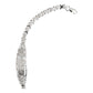 Pulsera Ajustable Dama Placa San Judas Grabado Plata Ley 925