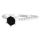 Anillo Compromiso Promesa Solitario En Plata Fina Ley 925