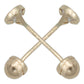 Arete Broquel Bisel Diamantado Zirconia Regalo 2.5 Mm Oro14k