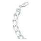Pulsera Cubana Gruesa Lisa Regalo Hombre Plata 925 7 Mm