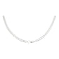 Cadena Cubana Diamantada Barbada Hombre Platas925 65cm X 5mm