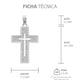 Dije Cruz Zirconias Hombre Mujer Regalo Plata 925 3.2 Cm