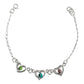 Pulsera Ajustable Corazón Ojo Turco Amor Dama Plata Ley 925