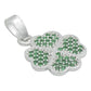 Dije Trebol Corazones Zirconias Amor Suerte Regalo Plata 925