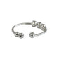 Anillo Ajustable Antiestres Ansiedad Perlas Movibles S925