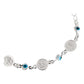 Pulsera Ajustable Con Medallas De San Benito Plata Ley S925