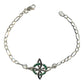 Pulsera Ajustable Nudo De Bruja Varios Colores En Plata 925