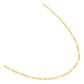 Cadena Granito Fígaro Mujer Regalo Oro 10k 45 Cm X 1 Mm 1.1g - Amarillo