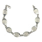 Pulsera San Benito Pequeña Medalla Plata Pura Solida Ley 925