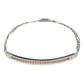 Pulsera Esclava Moderna De Placa Con Zirconias En Plata 925