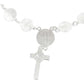Pulsera Hombre Mujer Medalla Cruz San Benito Plata Ley 925