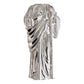 Enorme Dije De San Judas 10 Cm Liso De Plata Ley 925