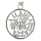 Dije Medalla Grande Tetragramaton Pentagrama Plata Ley 925