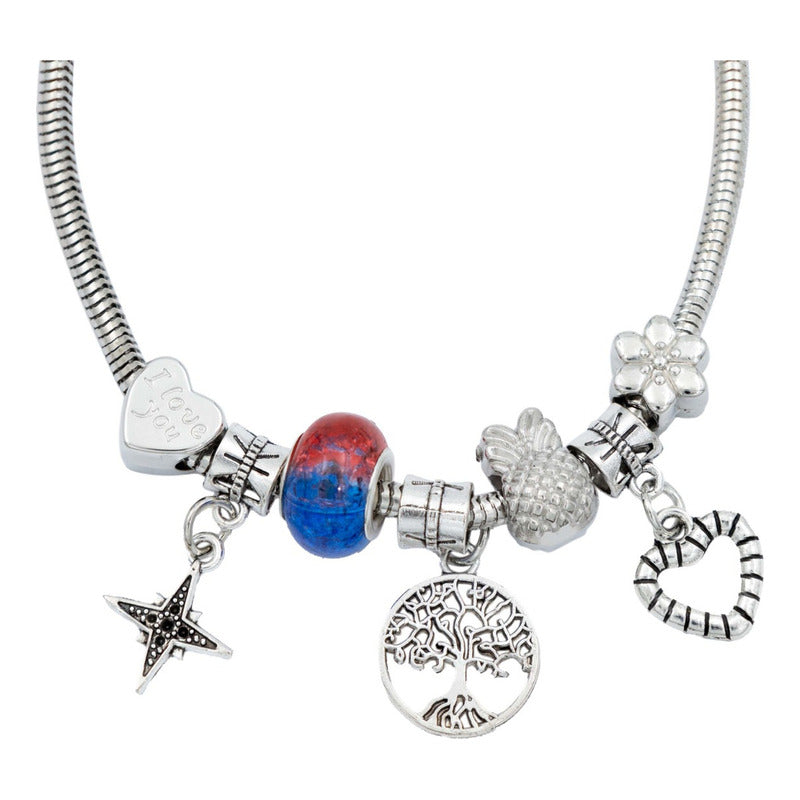 Pulsera Ajustable Charms Cadena Serpiente Regalo Mujer