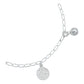 Pulsera San Benito Medalla Doble Vista Cascabel Plata 925