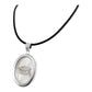 Collar Graduación Ajustable Caucho Encapsulada Plata 925