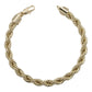 Pulsera Torsal Hombre Chapa De Oro 14k Calidad Premium 7 Mm