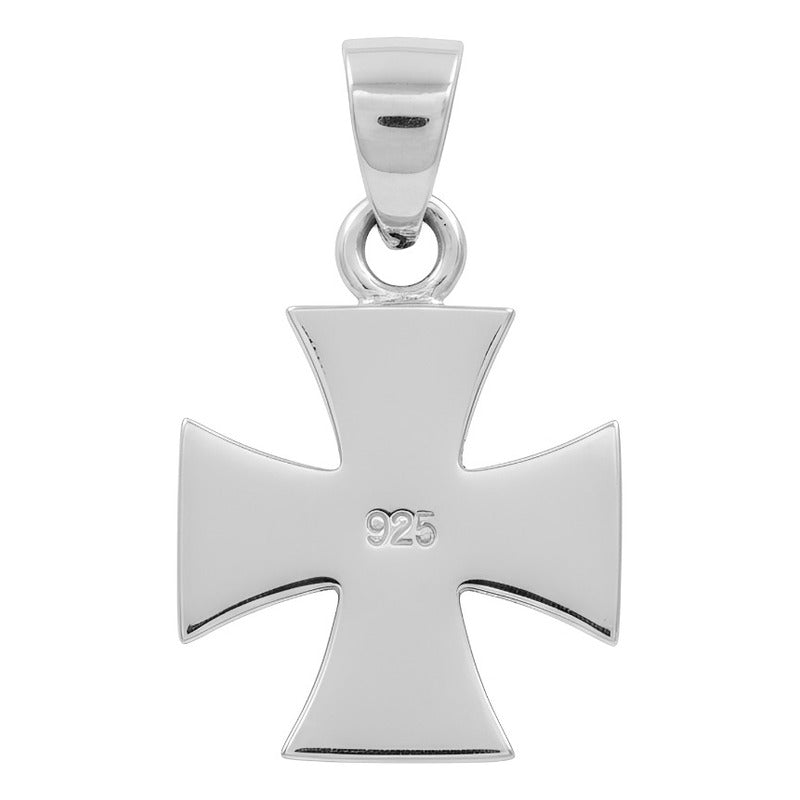 Dije Cruz Clásica Plata Ley .925 Tailandia Rodizada 2.2 Cm Plateado