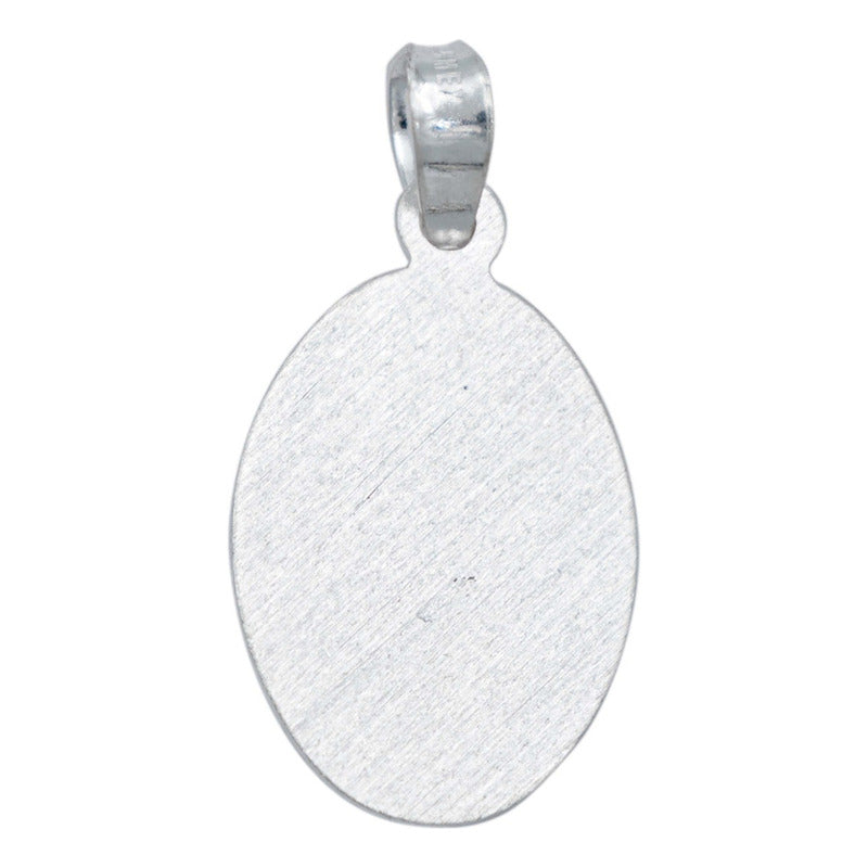 Dije Medalla Chica Diamantada Virgencita Guadalupe Plata 925