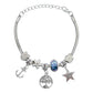 Pack 2 Pulseras Ajustable Charms Cadena Serpiente Mujer