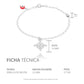 Pulsera Nudo De Bruja Una Bola Facetada Ojo Turco Plata 925 Rojo 18 Cm