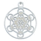 Dije Metatron Geometría Estrella Mediano Zirconia Plata 925