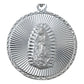 Medalla Diamantada Mediana Virgen Guadalupe Plata 925 3.2cm