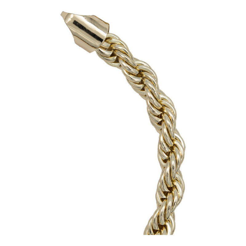 Pulsera Torsal Hombre Chapa De Oro 14k Calidad Premium 7 Mm