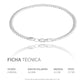 Pulsera Cubana Cerrada Hombre Mujer Regalo Plata S925 4 Mm Plateado 6 Cm 22 Cm