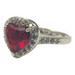 Anillo Solitario Corazón Compromiso Promesa Plata 925