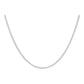 Cadena Collar Barbada De 45cm X 0.1cm De Plata Ley 925