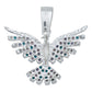 Dije Colibri Zirconias Amor Regalo Mujer Cadena Plata 925