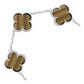 Pulsera Trebol Esmaltado Regalo Hombre Mujer Plata 925