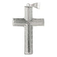Dije Cruz Catolica Gigante Zirconias Hombre Plata Ley 925